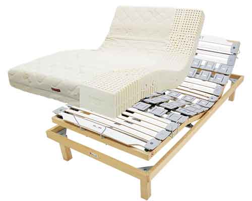 ベッドのマットレスズレ防止ストッパー付き電動ベッド