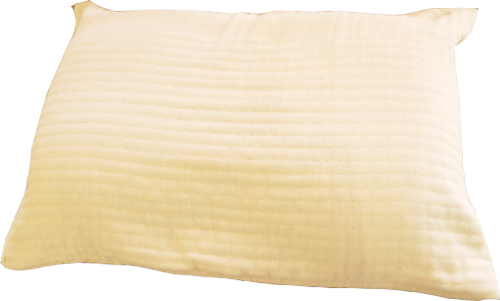 快眠寝具優しい肌触りのオーガニックコットン4層枕カバー付きラテックス枕
