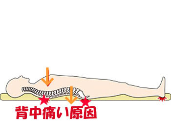 せんべい敷布団寝ると背中が痛くなるのは何故, せんべい敷布団寝ると背中が痛くなるのは何故,