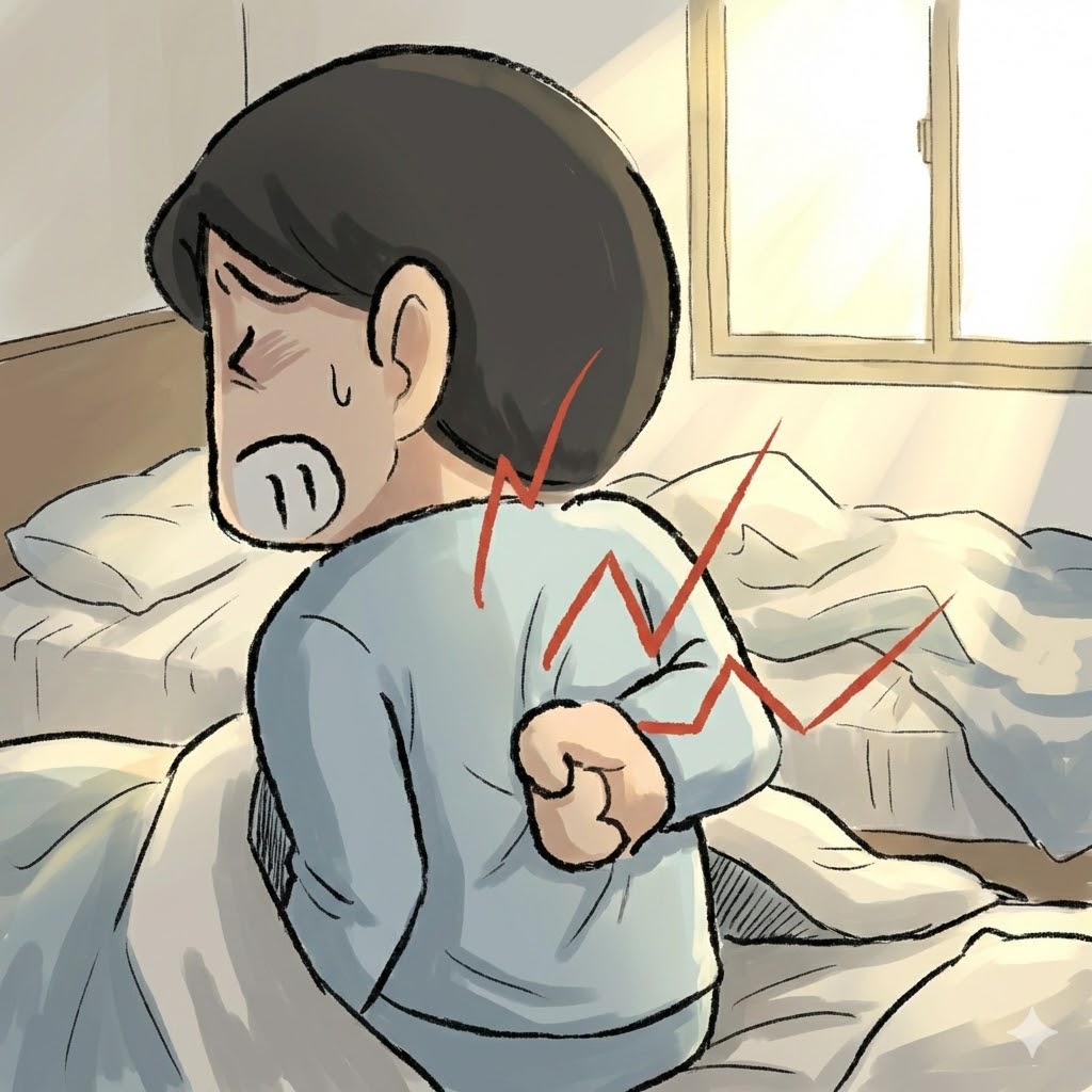 寝たら背中痛くなる理由と対策，