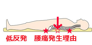 トゥルースリーパーマットレス腰痛理由，