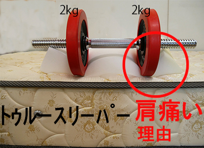 トゥルースリーパー肩痛いマットレス，