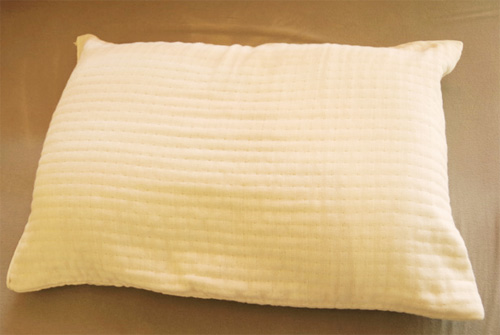オーガニックコットン枕カバーとラテックス枕