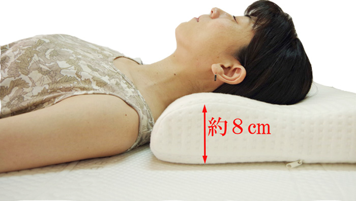 ラテックス枕8-6cm